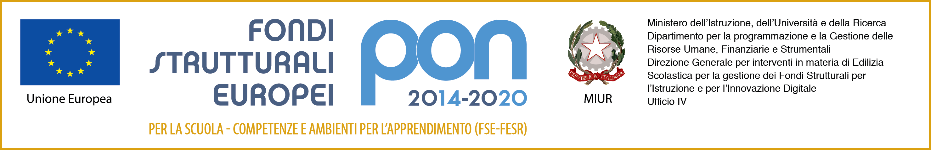 Banner PON 2014-2020