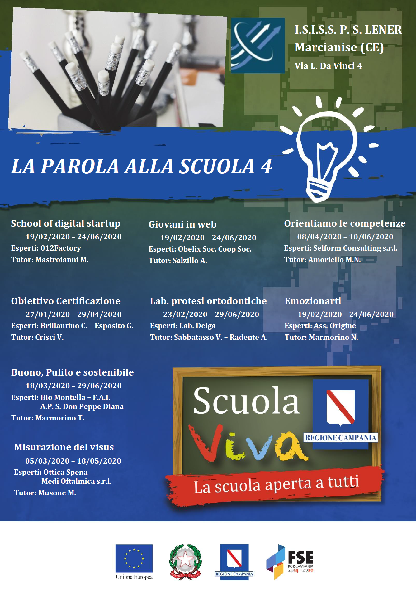 Locandina progetto Scuola Viva
